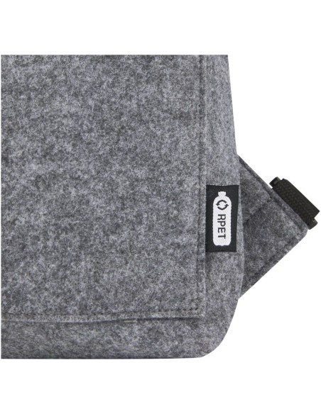 Bolsa para bicicleta enrollable de fieltro reciclado GRS de 13 L Personalizado 6120663