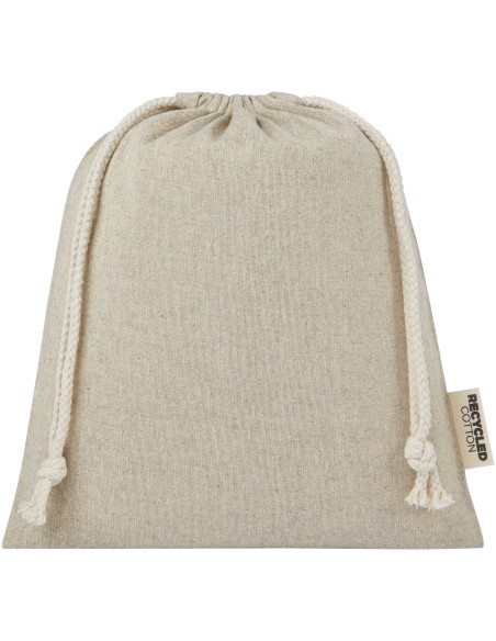 Bolsa de regalo mediana de 1,5 l de algodón reciclado GRS de 150 g/m² Personalizado 6120671