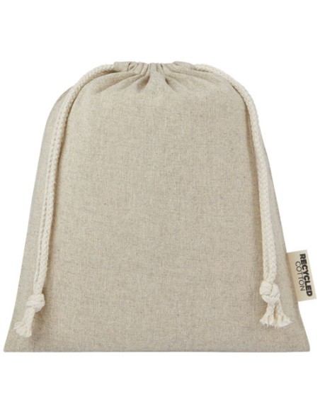 Bolsa de regalo mediana de 1,5 l de algodón reciclado GRS de 150 g/m² Personalizado 6120671