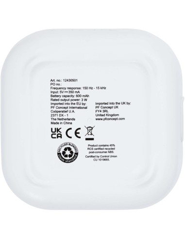 Minialtavoz Bluetooth® de plástico reciclado...