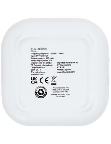 Minialtavoz Bluetooth® de plástico reciclado...