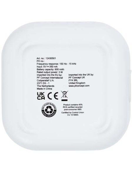 Minialtavoz Bluetooth® de plástico reciclado 2.0 de 3 W con certificación RCS Personalizado 6124305