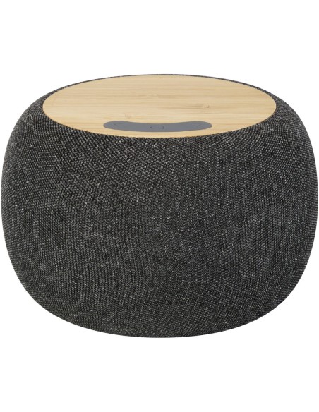 Altavoz de bambú/RPET Bluetooth® y base de carga inalámbrica Personalizada 6124318