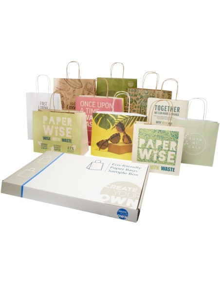 Kit de muestras de bolsas de residuos agrícolas y de papel kraft Personalizado 661PW003