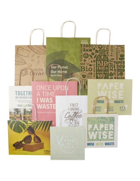 Kit de muestras de bolsas de residuos agrícolas y de papel kraft Personalizado 661PW003