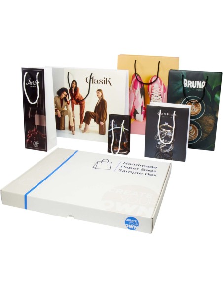 Kit de muestras de bolsas de papel integra hechas a mano Personalizado 661PW004