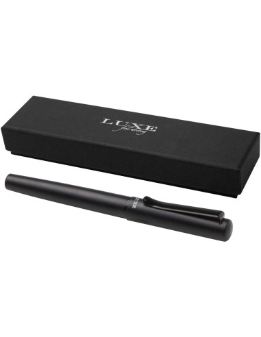 Pluma estilográfica de aluminio reciclado (tinta negra) Personalizado 6107832