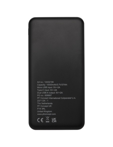 Batería externa de plástico reciclado de 10 000 mAh Personalizado 6124321