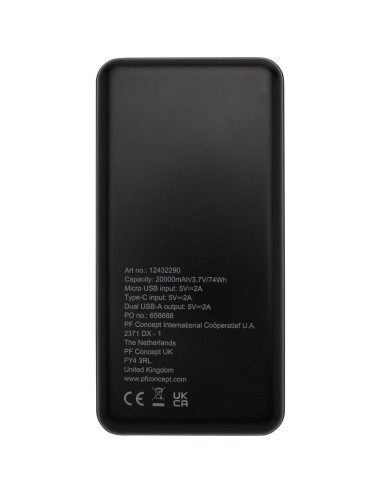 Batería externa de plástico reciclado de 20 000...