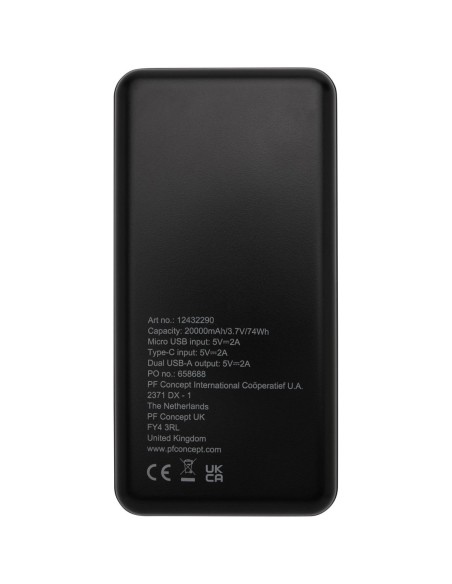 Batería externa de plástico reciclado de 20 000 mAh Personalizado 6124322