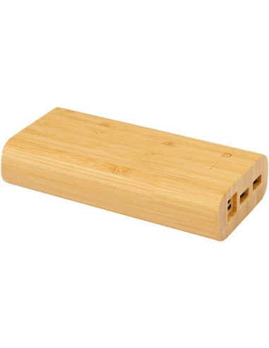 Batería externa de 20,000 mAh de bambú...