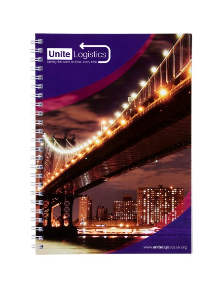 Cuaderno con espiral A4 con cubierta trasera impresa Personalizada 621292