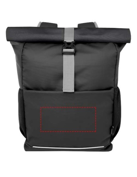 Bolsa enrollable para bicicleta resistente al agua de material reciclado GRS de 15Aqua" Personalizado 6130050