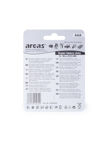 Blister 4 Pilas 1,5V Personalizado 82309