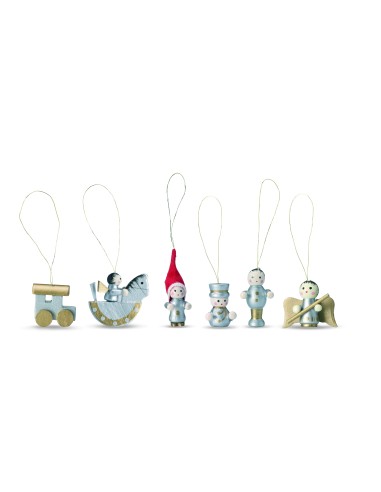 Set de 6 adornos navideños 7CX1349