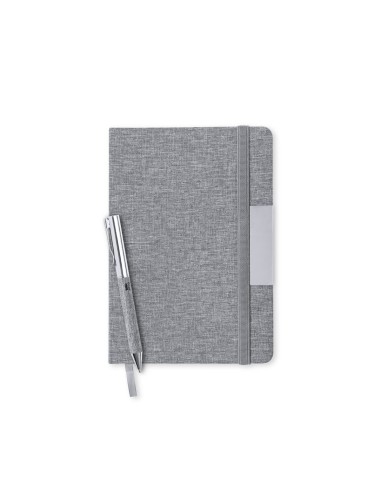 Set de Bloc de Notas y Bolígrafo en Poliéster RPET | Goodie