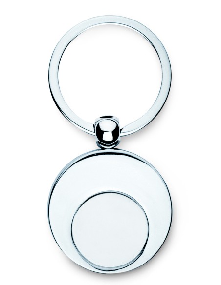 Llavero de metal con ficha 7IT3866