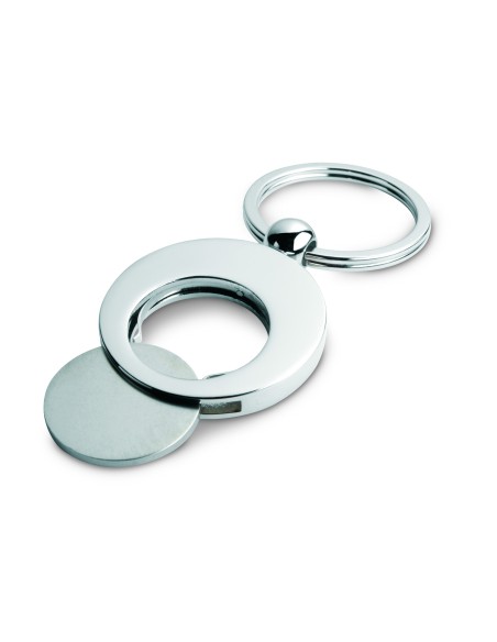 Llavero de metal con ficha 7IT3866