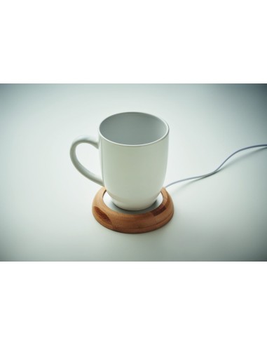 Calentador de Tazas USB con Carcasa de Bambú | Goodie