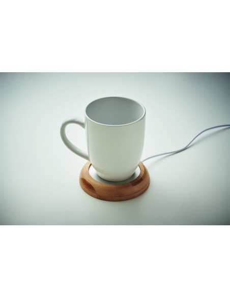 Calentador de Tazas USB con Carcasa de Bambú | Goodie