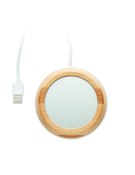 Calentador de Tazas USB con Carcasa de Bambú | Goodie