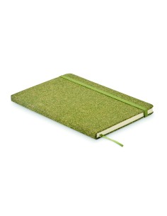 Cuaderno A5 con tapa dura de posos de té y corcho personalizado