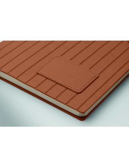 Libreta A5 con Cubierta Acanalada de PU Ahumado | Goodie