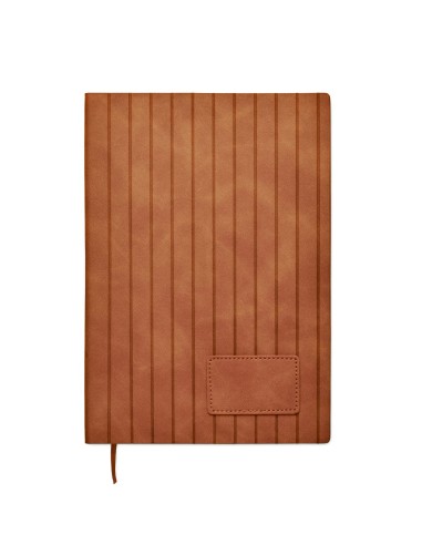 Libreta A5 con Cubierta Acanalada de PU Ahumado | Goodie