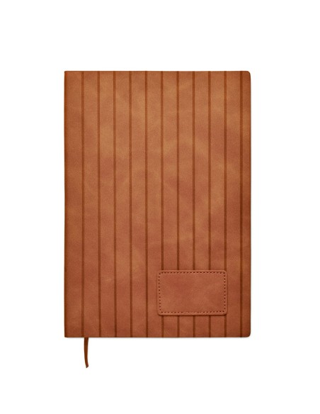 Libreta A5 con Cubierta Acanalada de PU Ahumado | Goodie