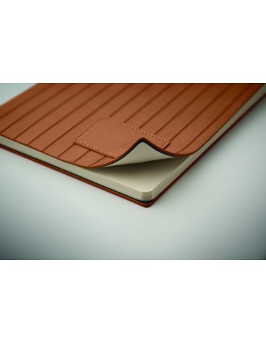 Libreta A5 con Cubierta Acanalada de PU Ahumado | Goodie
