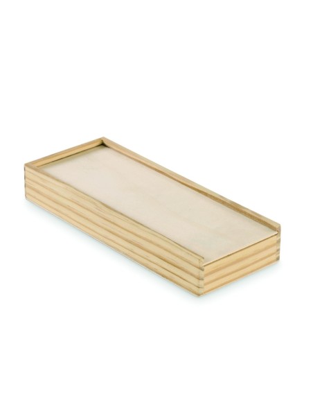 Juego de Dominó y Cartas en Caja de Madera MDF | Goodie