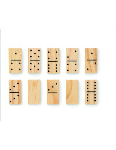 Juego de Dominó y Cartas en Caja de Madera MDF | Goodie