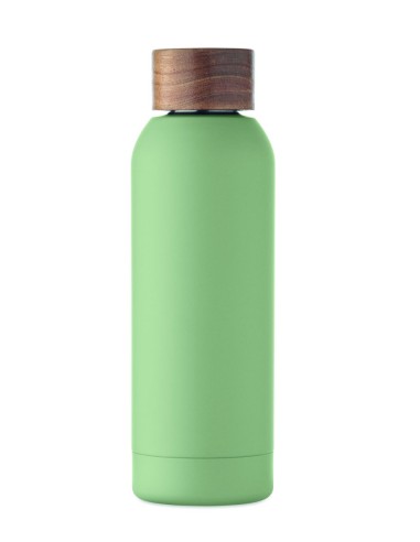 Botella de Acero Inoxidable Reciclado con Tapa de Madera de Acacia | Goodie
