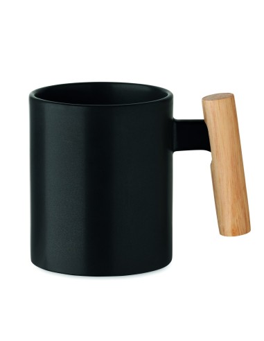 Taza de Cerámica con Asa de Madera 320 ml | Goodie