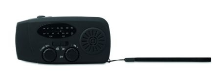 Radio Portátil con Linterna LED y Power Bank Solar | Goodie