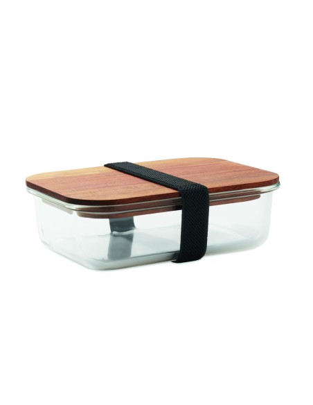 Fiambrera de Vidrio con Tapa de Madera de Acacia | Goodie