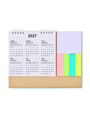 Calendario de Sobremesa de 4 Años con Bloc de Notas | Goodie