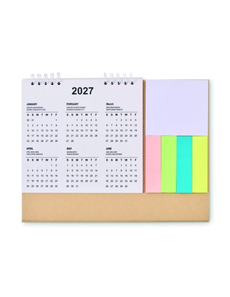 Calendario de Sobremesa de 4 Años con Bloc de Notas | Goodie