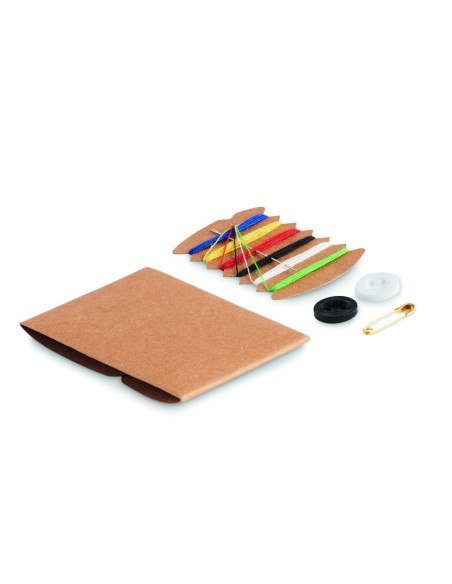 Kit de Costura de Viaje en Caja de Papel Kraft | Goodie