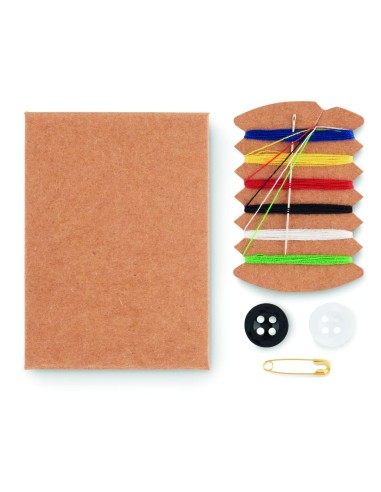 Kit de Costura de Viaje en Caja de Papel Kraft | Goodie