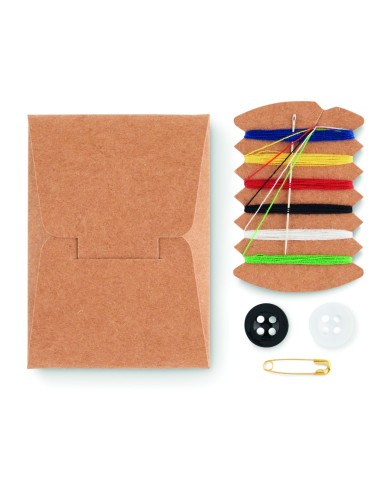 Kit de Costura de Viaje en Caja de Papel Kraft | Goodie