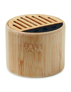 Altavoz redondo de bambú 7MO6818