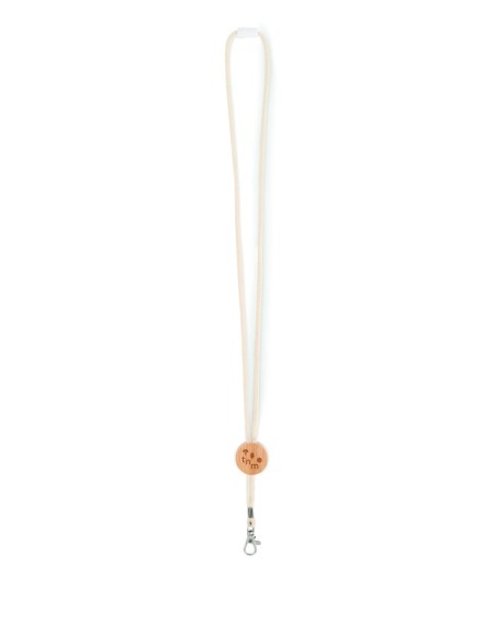 Lanyard de Algodón con Detalle de Bambú y Mosquetón | Goodie