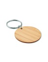 Llavero redondo de bambú Personalizado 7MO6977 - Imagen 1