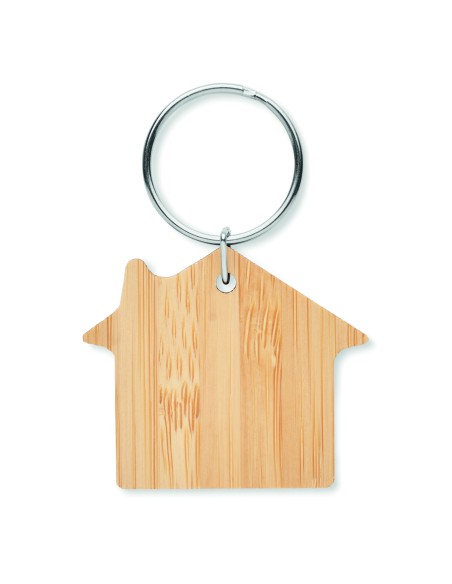 Llavero de bambú con forma de c 7MO6979