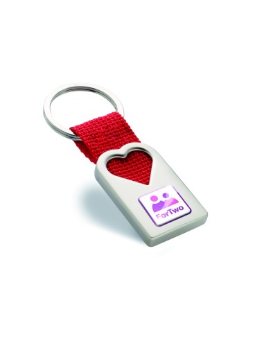 Llavero de Metal en Forma de Corazón con Acabado | Goodie