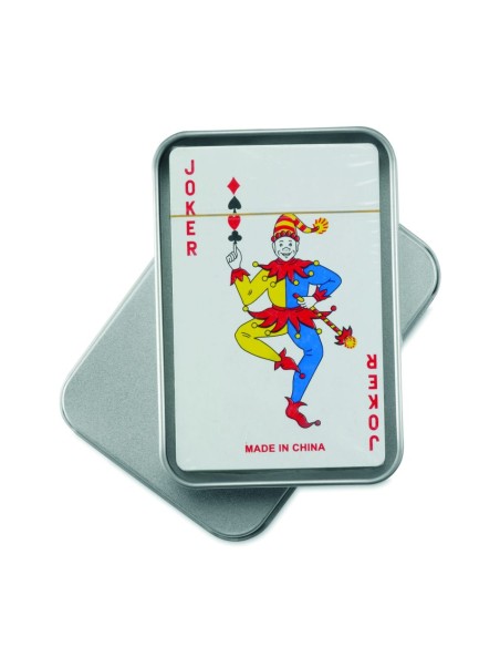 Baraja Francesa de 54 Cartas en Caja de Metal | Goodie
