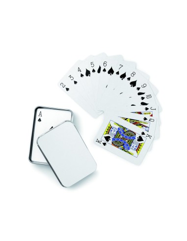 Baraja Francesa de 54 Cartas en Caja de Metal | Goodie