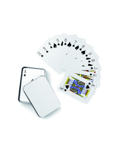 Juego de cartas caja metal 7MO7529