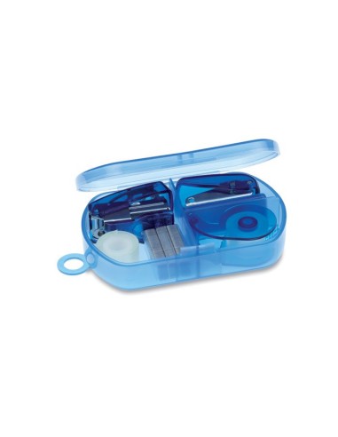 Set papeleria en caja plástico Personalizada 7MO7623